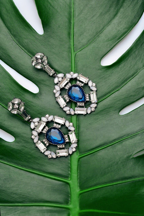 Traditional Jhumka Earrings JHK04 Oxidised Silver