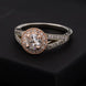 AD Ring DADR01 Gold American Diamond Traditional Ring